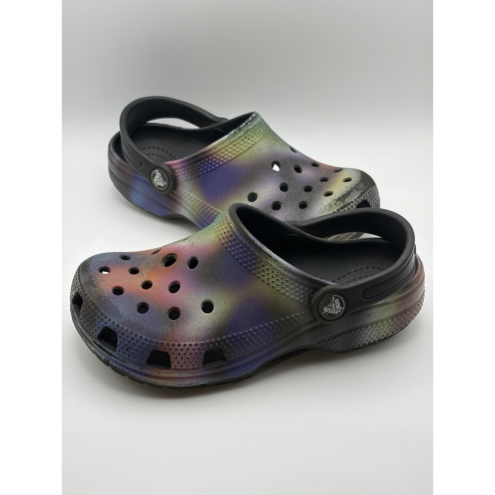 Crocs Classic Solar Rainbow Tie Dye Clogs Youth C 12